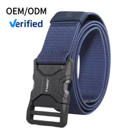Ceinture tactique en toile, ceinture décontractée en tissu, boucle automatique en alliage réglable, ceinture de golf pour le travail, les voyages et les activités de plein air