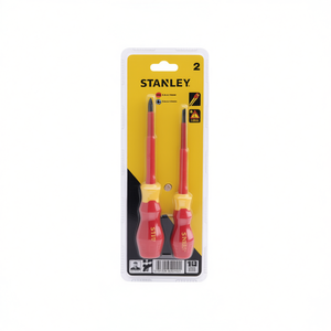 Juego de Destornilladores Stanley de 2 Piezas con Cuchilla Aislada VDE 1000V, Herramientas para Electricistas - Product Image 2