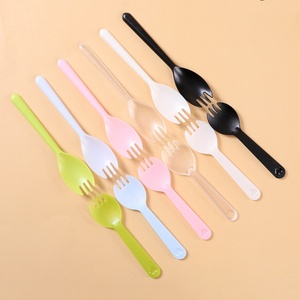 Ensemble de couverts jetables en plastique épaissi pour gâteau d'anniversaire (couteau, fourchette et bougie) pour fournitures de fête - Product Image 2