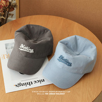 Gorra de Béisbol con Diseño Original Coreano, Cara de Joker, Visera Curva de Terciopelo, Gorra de Lengua de Pato, Venta Directa de Fábrica, para Senderismo