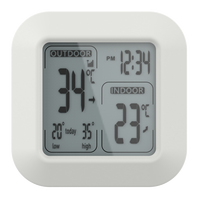 Thermomètre et hygromètre numériques en ABS pour la vente directe, avec support ODM, enregistreur de température et d'humidité intérieurs pour la maison