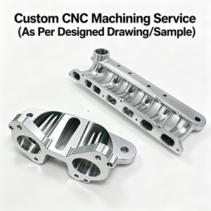 Collecteur d'admission de course en alliage usiné CNC sur mesure, en aluminium 6061, pour l'amélioration des performances des voitures de sport - Product Image 1