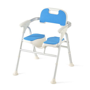 Chaise <span class=keywords><strong>de</strong></span> <span class=keywords><strong>douche</strong></span> minimaliste en aluminium robuste YR-6502, dossier réglable, accoudoirs pliables, portable, 250 kg, antidérapante, pour personnes âgées, salle <span class=keywords><strong>de</strong></span> bain - Product Image 1