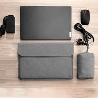 Housse de protection pour ordinateur portable en PU, étui universel pour ordinateur portable et tablette de 11 à 15 pouces, housse de protection fine en cuir PU mat