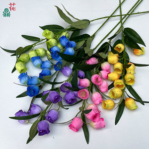 Fleurs artificielles en soie, lys à tige unique, décoration de mariage, protection UV, style simple, pour arrangement de mariage ou d'hôtel - Product Image 1