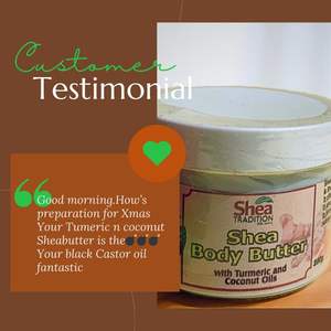 Crema Hidratante Corporal de Manteca de Karité Orgánica Shea Tradition con Ácido Hialurónico y Aceite de Jojoba - Nutritiva y Blanqueadora 100ml - Product Image 1