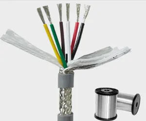 15/17/18/20/22/24/26 AWG 2/3/4/5/6/7/8 Core Shielded Special PVC Towline Cable For Rapid Drag Chains TRVVP Copper Wire