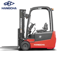 HANGCHA A-Serie 1,5 Tonnen 3-Rad Elektro-Gabelstapler 24V Batterie Kleiner Wendekreis Gabelstapler für Schmalgang-Lagerhallen