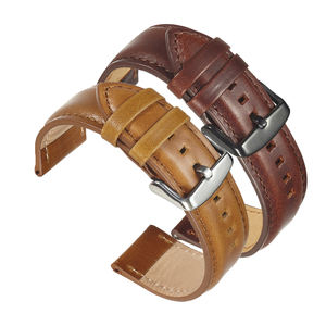 <span class=keywords><strong>Bracelet</strong></span> de montre en <span class=keywords><strong>cuir</strong></span> véritable cire d'huile <span class=keywords><strong>bracelet</strong></span> de montre-<span class=keywords><strong>bracelet</strong></span> 20mm 22mm <span class=keywords><strong>Bracelet</strong></span> de remplacement hommes luxueux - Product Image 1