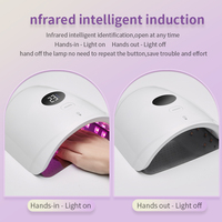 Lampe de séchage pour vernis à ongles rechargeable 48W, lampes de durcissement sans fil UV LED