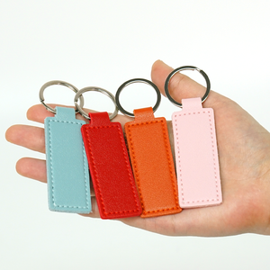 Portachiavi Promozionale a Doppio Lato in Pelle PU, Etichetta Portachiavi Promozionale per Regali Aziendali - Product Image 1