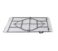 Nouvelle arrivée expédition rapide ensemble de table à manger pliante en plastique de 6 pieds facile à plier