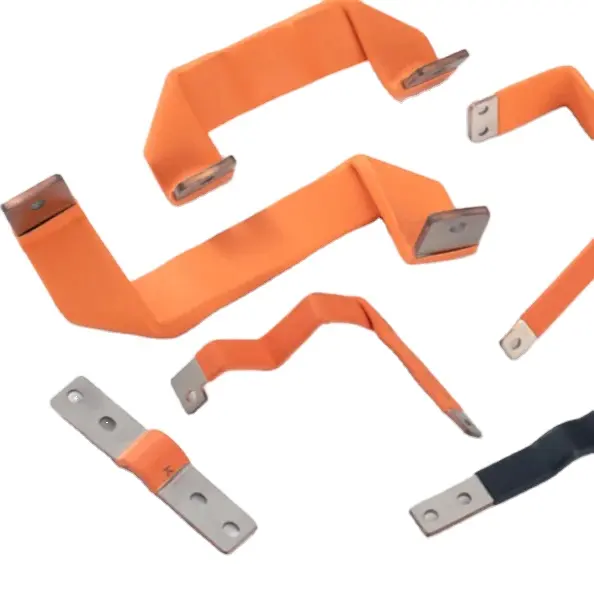 New energy electric vehicle battery flexible connection copper busbar pvc rubber insulated flexible busbar connectors