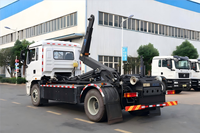 Camion à benne basculante Shacman de 12 tonnes avec boîte de vitesses manuelle pour la collecte des déchets municipaux