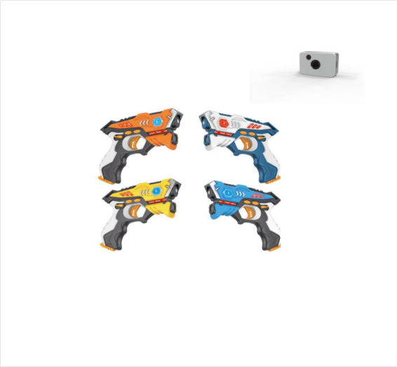 Four Color Electric Infrared Laser Gun Arcade Shooting Game Easy to Operate for 6in1 Shooting Wall Projection Games
