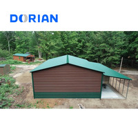 Nouvelle conception de garage métallique en forme d'arche, abri métallique pour l'extérieur, garage métallique pour le stockage d'équipements