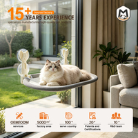 Étagère de fenêtre pour chat, 34*50CM, hamac pour chat à ventouse sans perçage, perchoir suspendu robuste pour chat d'intérieur pour se baigner au soleil