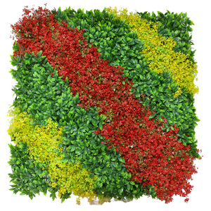 Muro de Plantas Artificiales Verde de 1m x 1m, Decoración de Pared de Plástico Resistente para Interiores y Exteriores - Product Image 3