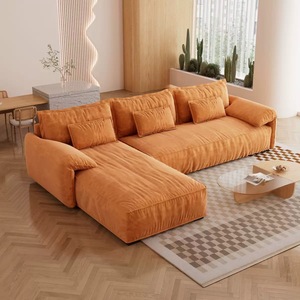 Prodotti di vendita caldi: moderna <span class=keywords><strong>e</strong></span> minimalista piccola famiglia crema bambola tessuto soggiorno divano, modulare Lazy Lounge Chair mobili - Product Image 3