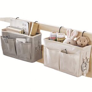 Cotton Linen Modern Eco-Friendly Foldable Bedside Hanging Pocket Storage Bag Bedroom Magazine Pouch Diaper Caddy Toy <b>Holder</b> Baby - Product Image 4