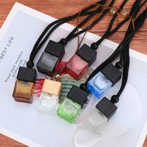 Lussuoso <span class=keywords><strong>Diffusore</strong></span> di <span class=keywords><strong>Profumo</strong></span> per <span class=keywords><strong>Auto</strong></span> da 8ml, Bottiglia Vuota Colorata per Deodorante <span class=keywords><strong>Auto</strong></span>, <span class=keywords><strong>Diffusore</strong></span> Premium Quadrato per Oli Essenziali - Product Image 2