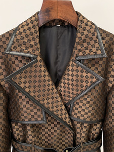 Nuovi Arrivi Autunno-Inverno: Cappotto Lungo <span class=keywords><strong>di</strong></span> Alta Qualità con Motivo Jacquard a Labirinto, Stile Europeo e Americano alla <span class=keywords><strong>Moda</strong></span> - Product Image 5