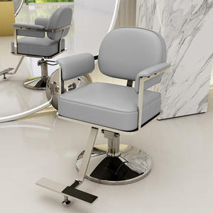 Nueva Silla de Barbería de Alta Gama, Diseño Vintage en Cuero, Resistente, Comercial, con Reposabrazos Ajustables y Giratorios para Sala de Estar - Product Image 6