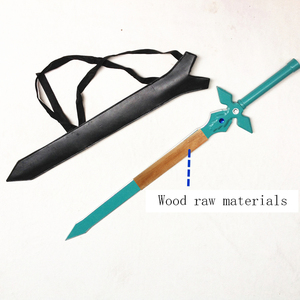 Épées en bois à répulsif foncé, cosplay en ligne - Product Image 4