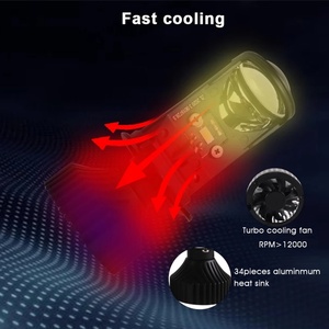 New Bi Led Projector Lens 5500K 35W H4 Mini Bi Led Headlight <b>Auto</b> <b>Lighting</b> <b>System</b> LED Headlight Mini Projector H4 - Product Image 4