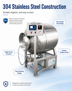 Industrial Vacuum Tumbler <b>Machine</b> Meat <b>Massager</b> Marinator for Chicken Beef Pork Processing Line - Product Image 1