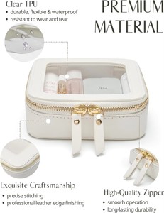 Custom Clear Makeup <b>Bag</b> Mini Cosmetic Pouch Cute PVC Make up Toiletry <b>Bag</b> for Women Girls - Product Image 2