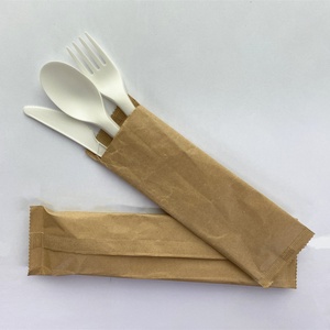 Biodegradable & disposable PLA plastic cutlery set