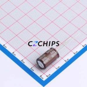 Condensateur électrolytique en aluminium à montage traversant DHG063M227H160S1AA, montage traversant, D10xL16mm 220uF 20% 63V 1.02A-100kHz - Product Image 2