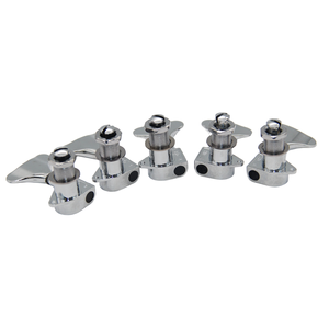 Sliver <span class=keywords><strong>5</strong></span> piezas Diecast Electric Bass Machine Heads Keys Tuners Set Bass Guitar Tuning Pegs - Product Image 4