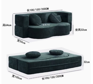 <span class=keywords><strong>Canapé</strong></span> moderne incurvé pour salon, housse amovible et lavable, <span class=keywords><strong>canapé</strong></span>-lit en mousse pour petit appartement - Product Image 5