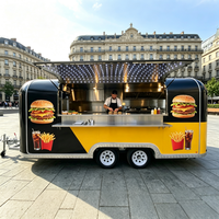 Remorque alimentaire commerciale, Camions de restauration, Camion-remorque alimentaire avec cuisine complète, Chariot à glaces, Camion-remorque mobile, Chariot à café