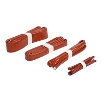 Gaine en fibre de verre tressée pour tuyau hydraulique, protection électrique, câble de protection, résistant au feu, manchon en silicone et fibre de verre