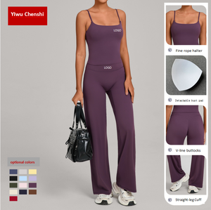 ชุดโยคะกีฬากลางแจ้งแบบสั่งทำพิเศษ ชุดออก<span class=keywords><strong>ก</strong></span>ำลัง<span class=keywords><strong>ก</strong></span>ายสัมผัสนุ่มสบาย ชุดโยคะเอวสูงกัน<span class=keywords><strong>ก</strong></span>ระแท<span class=keywords><strong>ก</strong></span>แบบสองชิ้น - Product Image 3