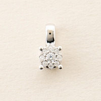 Pendentif en diamant à griffes quadrangulaires, plaqué or 18 carats, collier pour femme, accessoire de luxe haut de gamme