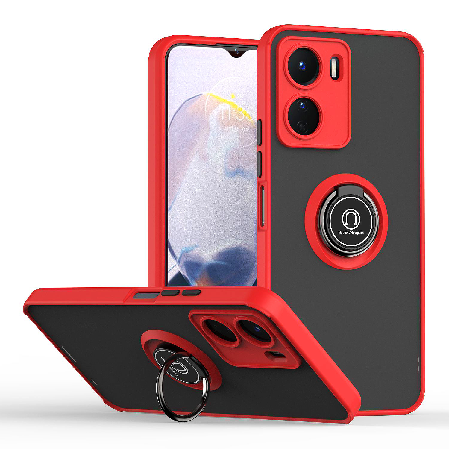 SEAHAI Cover Motorola Edge 40 Pro - Custodia Silicone Trasparente Colorata Con Stampa Panda - Antiurto Sottile