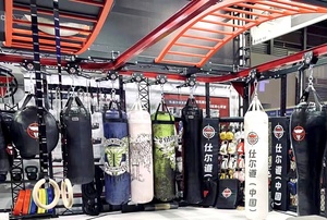 Đấm túi nhà Máy Giá huỳnh quang MMA Kick Boxing nặng Túi PVC da PU Chất liệu 6ft/5ft cao thoải mái kháng khuẩn - Product Image 6