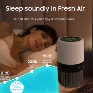 Sunled Moule privé purificateur <span class=keywords><strong>d</strong></span>'<span class=keywords><strong>air</strong></span> <span class=keywords><strong>mini</strong></span> bureau personnel 28dB faible bruit haute efficacité purificateur <span class=keywords><strong>d</strong></span>'<span class=keywords><strong>air</strong></span> électrique avec <span class=keywords><strong>filtre</strong></span> HEPA - Product Image 5