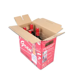 Custom Craft Box Packaging Beer Cardboard Box Beer Packaging Shipping Box