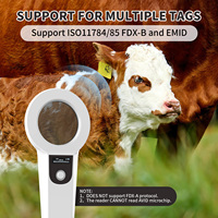 Lector de microchip para mascotas Bluetooth 3 en 1 inalámbrico Animal Universal Microchip lector de etiquetas escáner con pantalla TFT de 1,44"