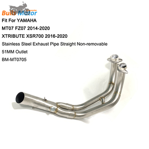 Für YAMAHA <span class=keywords><strong>MT07</strong></span> FZ07 XTRIBUTE XSR700 Auspuffrohr gerade 2014-2020/<span class=keywords><strong>2016</strong></span>-2020 Motorrad auspuff anlage - Product Image 2