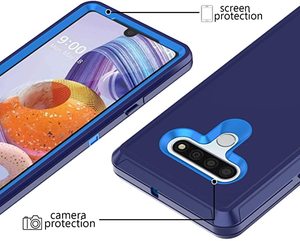 Ốp Lưng Bảo Vệ Cho LG Stylo 6 / Stylo <span class=keywords><strong>5</strong></span> Vỏ Giáp Gồ Ghề Hạng Nặng Chống Sốc <span class=keywords><strong>3</strong></span> Trong 1 Bảo Vệ Toàn Thân Vỏ Điện Thoại - Product Image 3