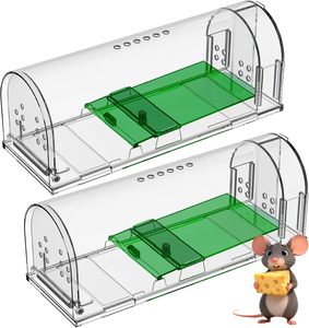 Piège à rats intelligent et sans cruauté en plastique pour attraper les rongeurs vivants, boîte de capture pour l'intérieur - Product Image 2