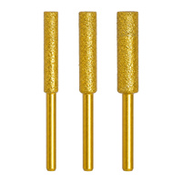 Fraise de ponçage pour chaîne de tronçonneuse, lime diamantée brasée or pour affûtage de chaînes de tronçonneuses électriques
