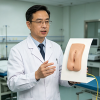 Modelo de Entrenamiento de Anatomía Genital Femenina, Maniquí de Práctica de Ginecología para la Enseñanza en Facultades de Medicina