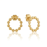 Boucles d'oreilles à la mode de style français simples pour femmes Nouveau design de cercle de mode avec de haute qualité pour les mariages